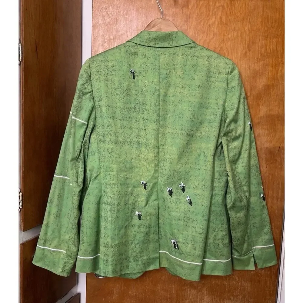AKRIS Punto Soccer Field Blazer Football World Cup Women’s SZ US 12 $1490
